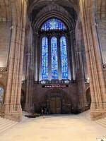 Liverpool in the UK on 11 February 2024. A view of the inside of Liverpool Anglican Cathedral photo