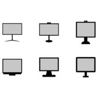 Computer icon set. technology vector