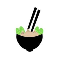 Dimsum icon. Food flat design vector