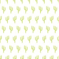 Cactus pattern design. Botanical decorative background in flat style. Repeat and seamless vector