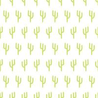 Cactus pattern design. Botanical decorative background in flat style. Repeat and seamless vector