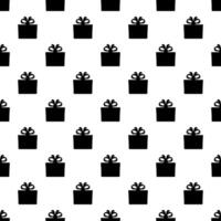 Gift box seamless pattern. Surprise flat design vector