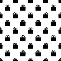 Gift box seamless pattern. Surprise flat design vector