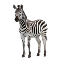 AI generated Zebra clip art png