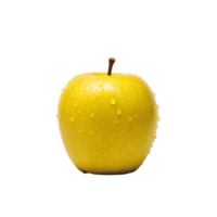 AI generated Yellow apple clip art png