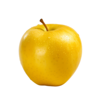 AI generated Yellow apple clip art png