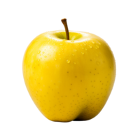 AI generated Yellow apple clip art png