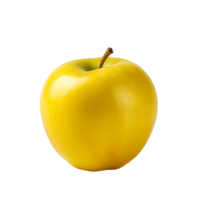 ai generado amarillo manzana acortar Arte png