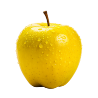 AI generated Yellow apple clip art png