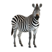 AI generated Zebra clip art png