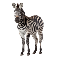 AI generated Zebra clip art png