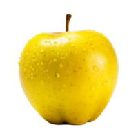 AI generated Yellow apple clip art png