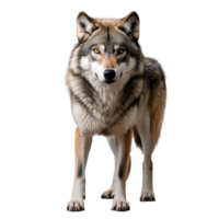 ai gerado Lobo grampo arte png