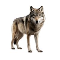 ai gerado Lobo grampo arte png