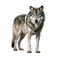 ai gerado Lobo grampo arte png