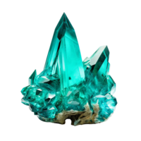 ai généré turquoise gemme agrafe art png