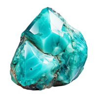 AI generated Turquoise gemstone clip art png