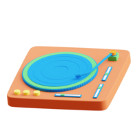 3D Turntable icon on transparent background png