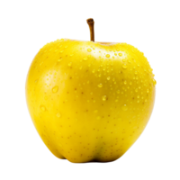 AI generated Yellow apple clip art png