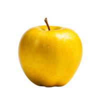 ai gerado amarelo maçã grampo arte png