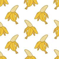 Yellow ripe bananas background illustration vector