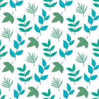 Spring greenery seamless pattern, vector graphics