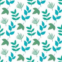 Spring greenery seamless pattern, vector graphics