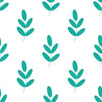 Background pattern with botanical motifs vector