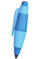 3D ballpoint pen icon on transparent background png