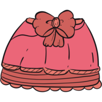 The illustration of a skirt png