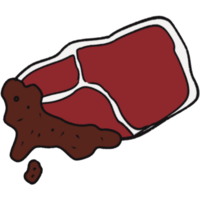 The illustration of a beef png