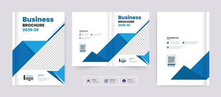 Corporate business brochure cover design template background. Abstract colorful creative and modern layout for multipurpose use vector