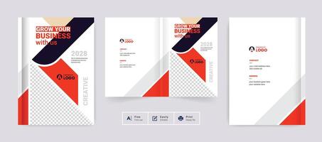 Corporate business brochure cover design template background. Abstract colorful creative and modern layout for multipurpose use vector