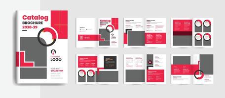 Pages catalog brochure design template design vector