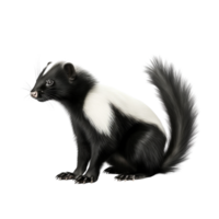 AI generated Skunk clip art png