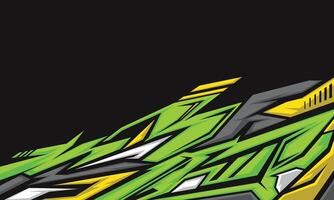 Sports jersey geometric abstract background. Racing car wrap design vector