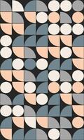 Bauhaus pattern background. Seamless geometric pattern wallpaper vector