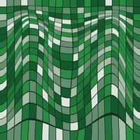 Wavy green floor abstract background vector