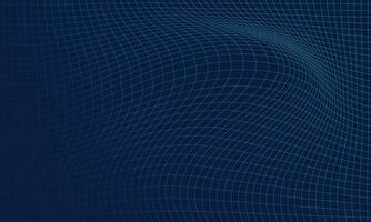 Wavy wireframe abstract background. Vector illustration