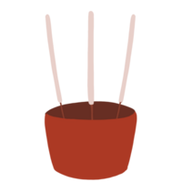 Incense sticks for use in Chinese New Year ceremonies png