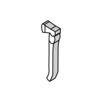 forest axe hatchet isometric icon vector illustration