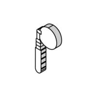 oil filter wrench tool isometric icon vector illustration