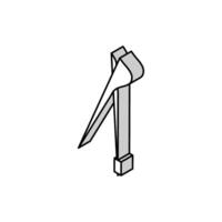 brake spring plier isometric icon vector illustration