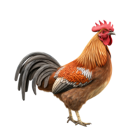 ai généré coq agrafe art png