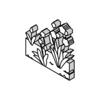 growth spring isometric icon vector illustration