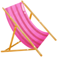 Wooden beach chaise longue png