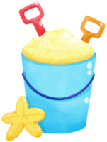 Sand buckets and scoops png