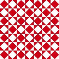 Seamless triangle and square in red and white colors pattern background. vector