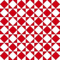 Seamless triangle and square in red and white colors pattern background. vector
