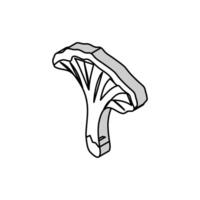 psychedelic mushroom isometric icon vector illustration